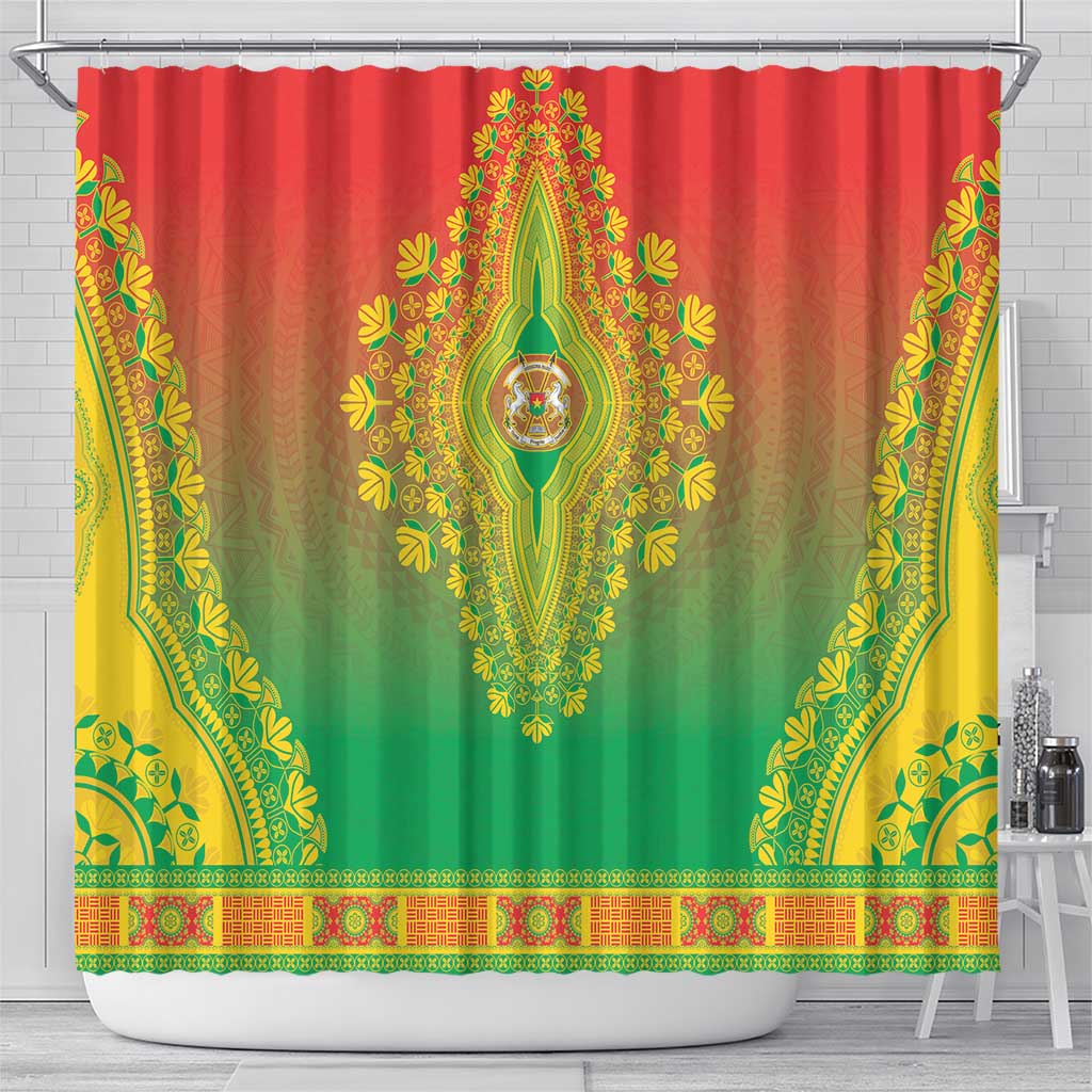 Burkina Faso African Dashiki Shower Curtain - Wonder Print Shop