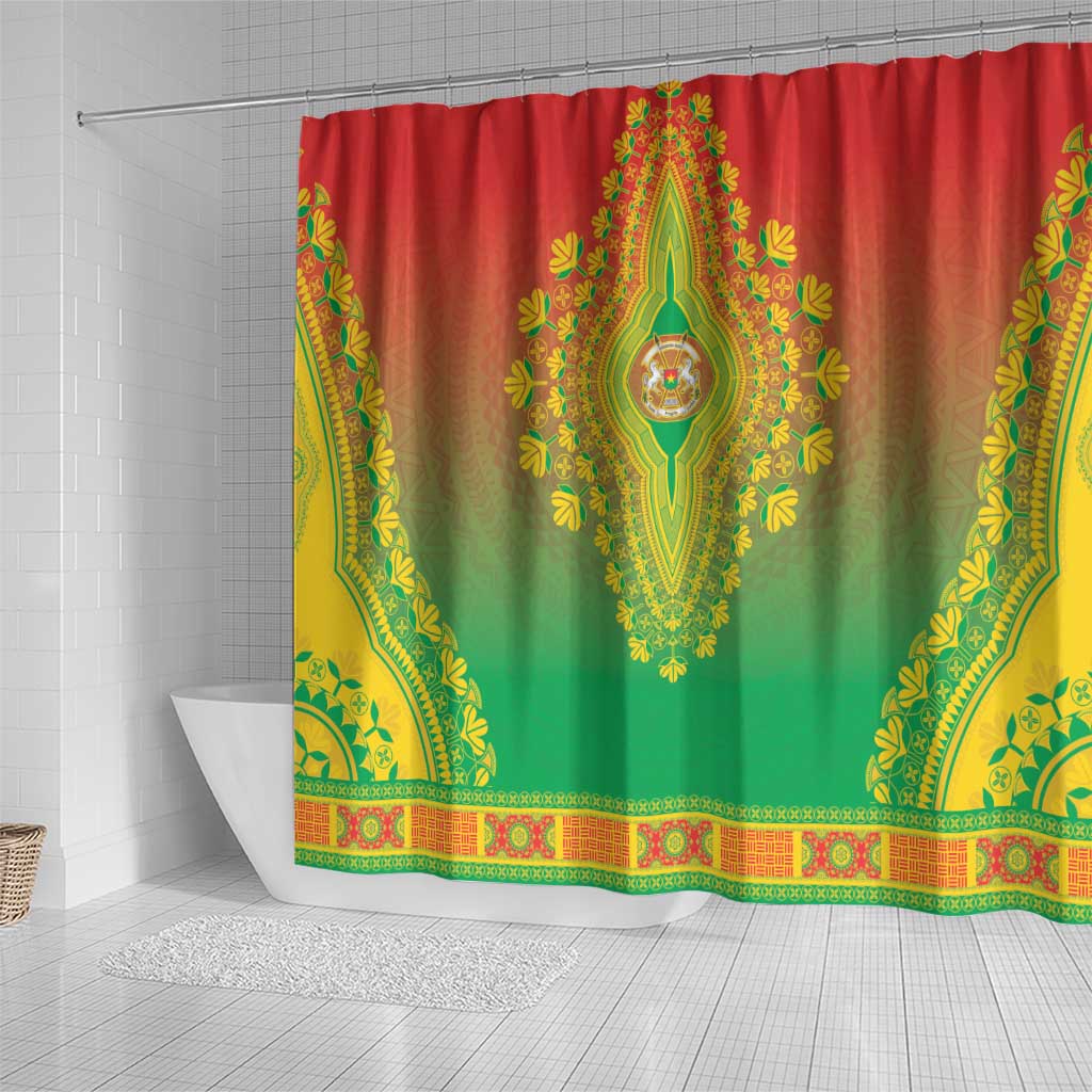 Burkina Faso African Dashiki Shower Curtain - Wonder Print Shop