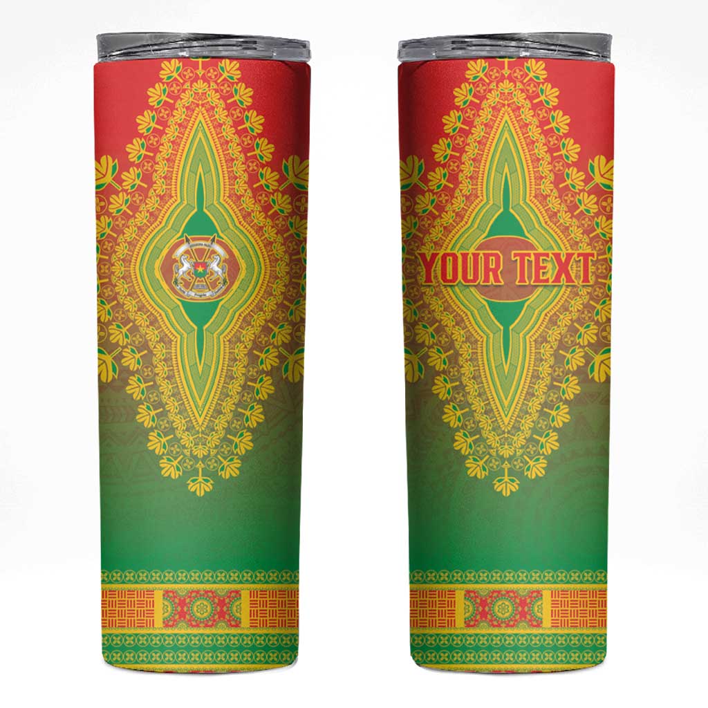 Personalized Burkina Faso African Dashiki Skinny Tumbler - Wonder Print Shop