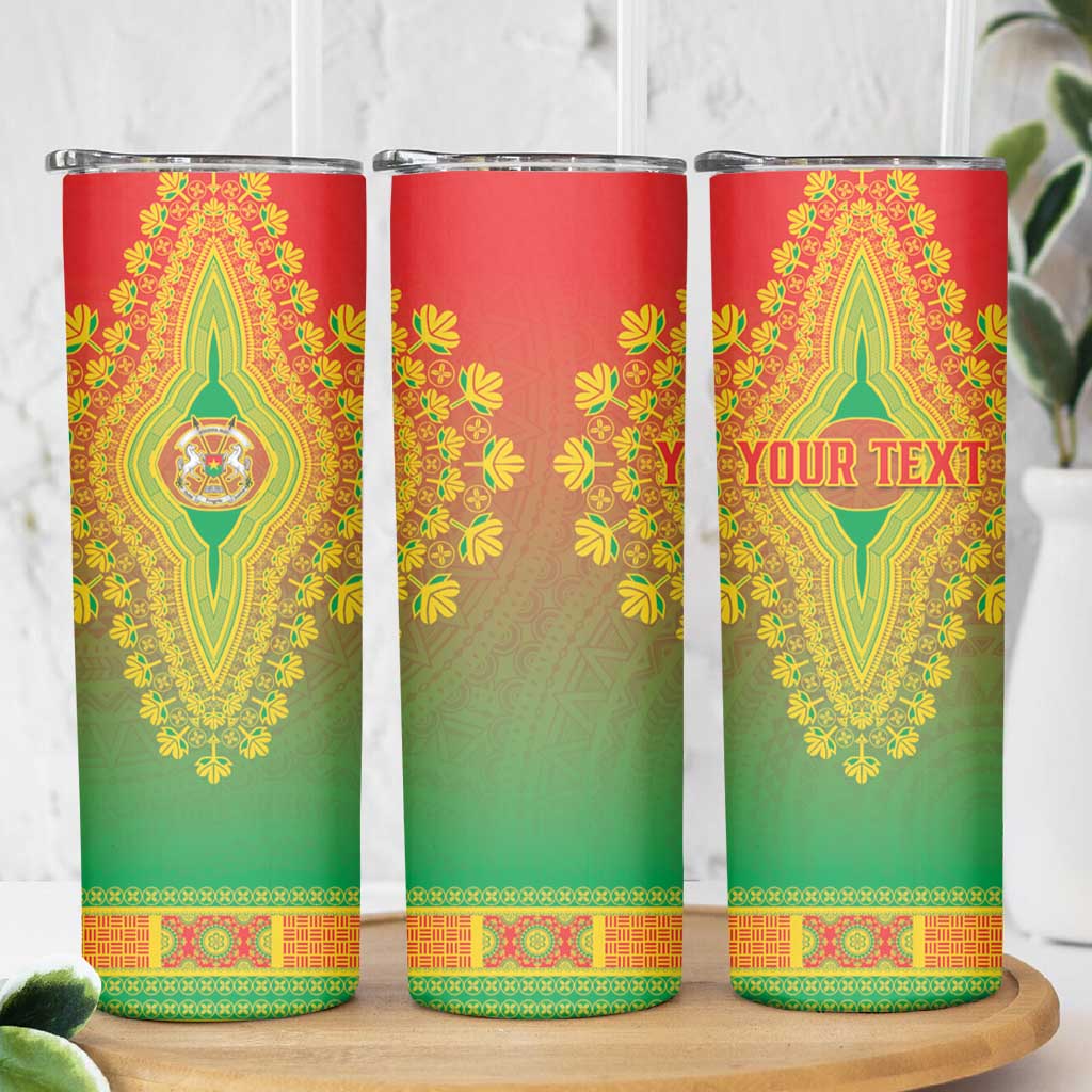 Personalized Burkina Faso African Dashiki Skinny Tumbler - Wonder Print Shop