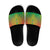 Burkina Faso African Dashiki Slide Sandals - Wonder Print Shop
