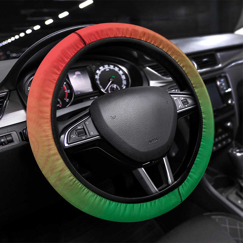 Burkina Faso African Dashiki Steering Wheel Cover - Wonder Print Shop