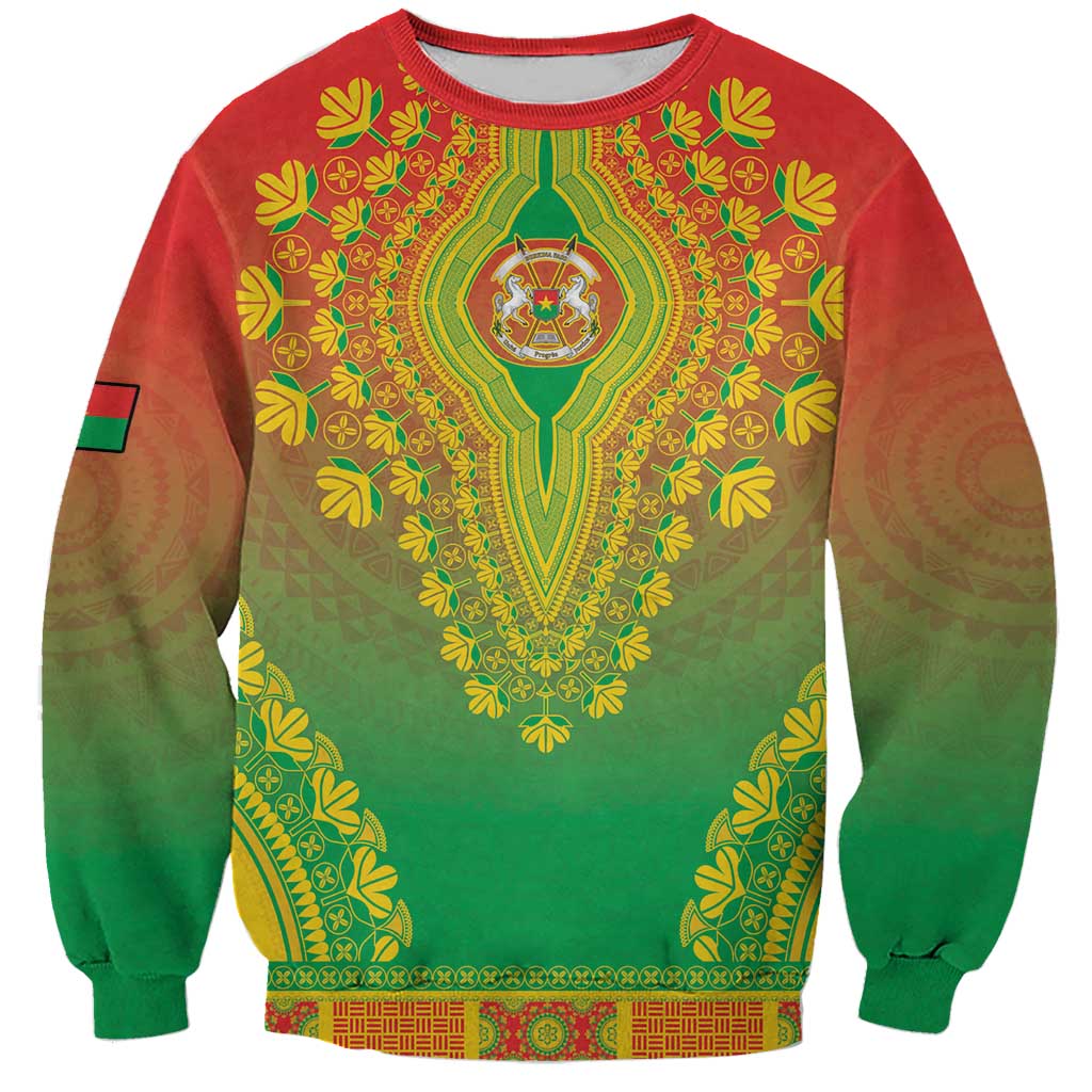 Personalized Burkina Faso African Dashiki Sweatshirt - Wonder Print Shop