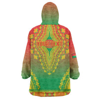Personalized Burkina Faso African Dashiki Wearable Blanket Hoodie - Wonder Print Shop