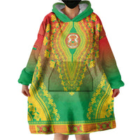 Personalized Burkina Faso African Dashiki Wearable Blanket Hoodie - Wonder Print Shop