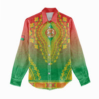 Personalized Burkina Faso African Dashiki Women Casual Shirt - Wonder Print Shop