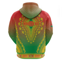 Personalized Burkina Faso African Dashiki Zip Hoodie - Wonder Print Shop