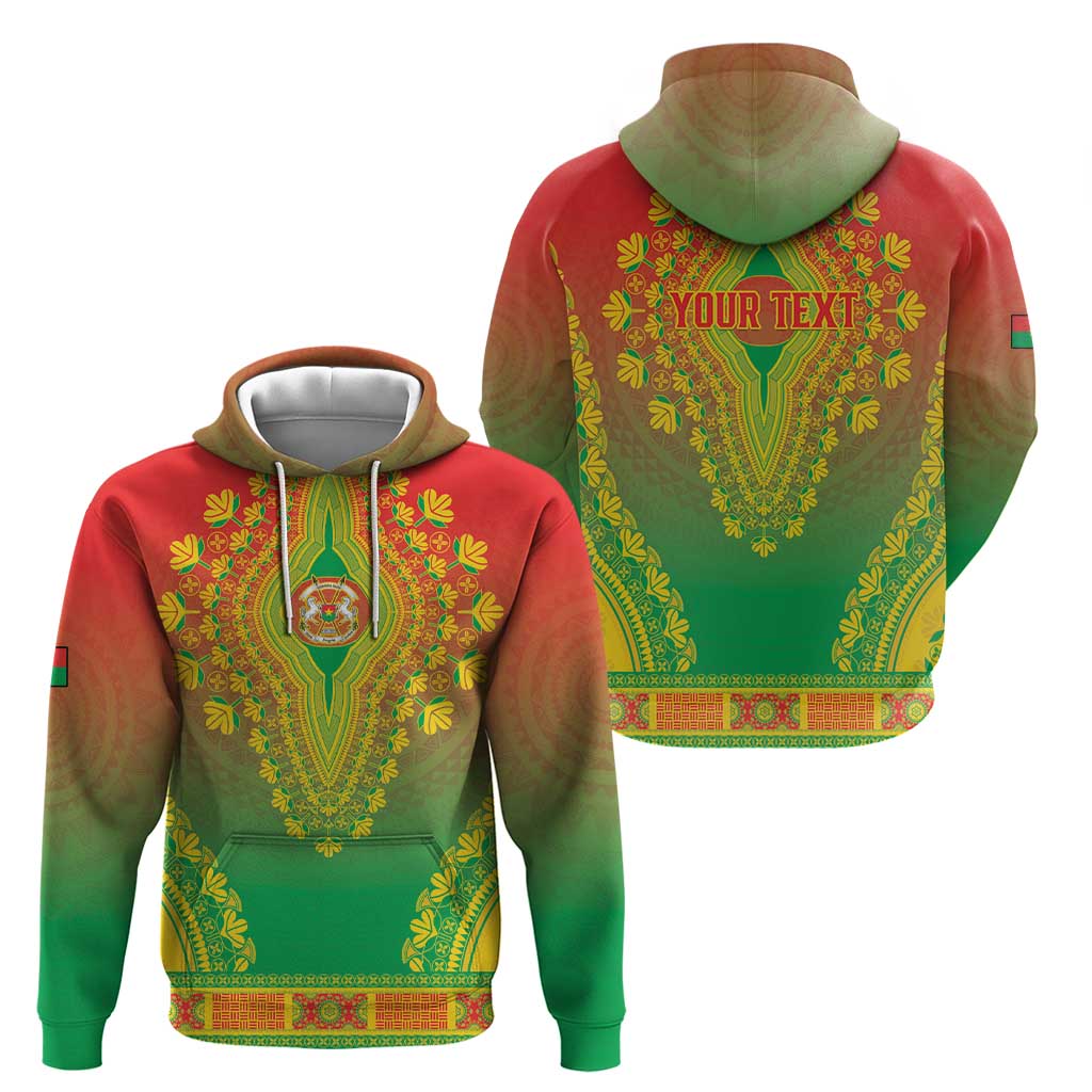 Personalized Burkina Faso African Dashiki Zip Hoodie - Wonder Print Shop