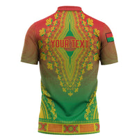 Personalized Burkina Faso African Dashiki Zipper Polo Shirt - Wonder Print Shop