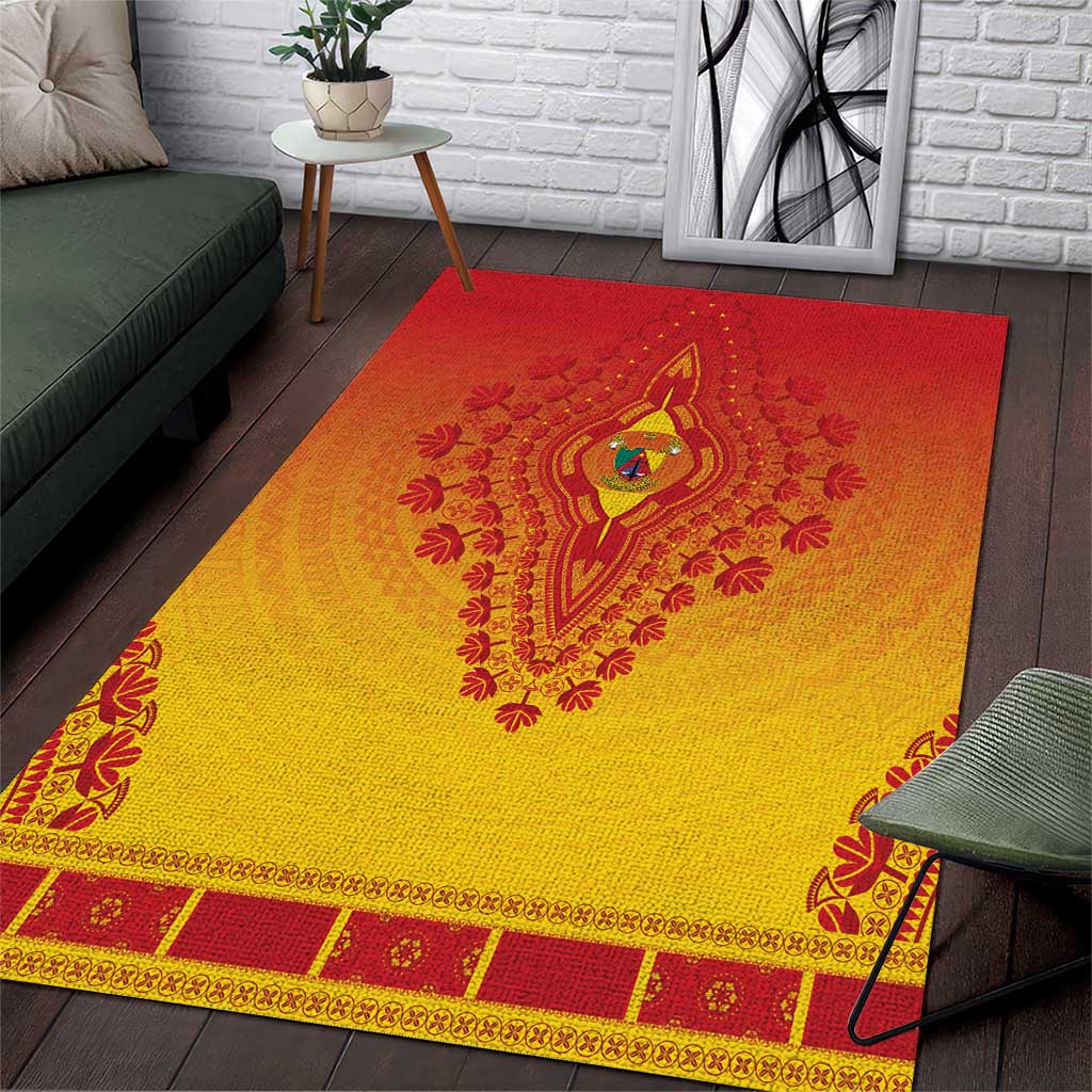 Cameroon African Dashiki Area Rug - Wonder Print Shop