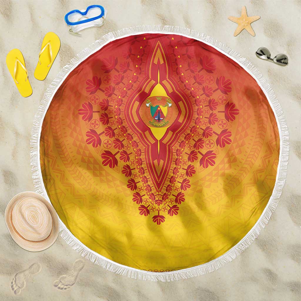 Cameroon African Dashiki Beach Blanket - Wonder Print Shop