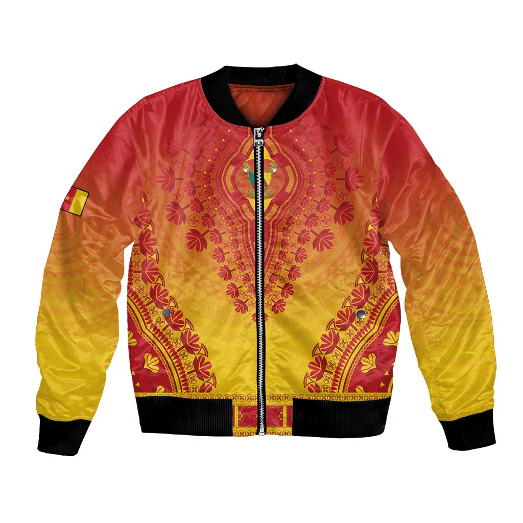 Personalized Cameroon African Dashiki Bomber Jacket - Wonder Print Shop