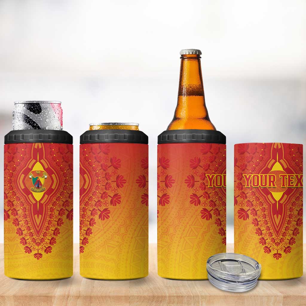 Personalized Cameroon African Dashiki 4 in 1 Can Cooler Tumbler - Wonder Print Shop