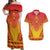Personalized Cameroon African Dashiki Couples Matching Off Shoulder Maxi Dress and Hawaiian Shirt - Wonder Print Shop
