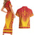 Personalized Cameroon African Dashiki Couples Matching Short Sleeve Bodycon Dress and Hawaiian Shirt - Wonder Print Shop