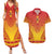 Personalized Cameroon African Dashiki Couples Matching Summer Maxi Dress and Hawaiian Shirt - Wonder Print Shop