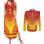 Personalized Cameroon African Dashiki Couples Matching Summer Maxi Dress and Long Sleeve Button Shirt - Wonder Print Shop
