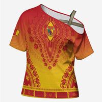 Personalized Cameroon African Dashiki Cross Shoulder Shirt - Wonder Print Shop