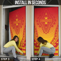 Personalized Cameroon African Dashiki Door Cover - Wonder Print Shop