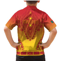 Personalized Cameroon African Dashiki Family Matching Mermaid Dress and Hawaiian Shirt - Wonder Print Shop
