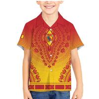 Personalized Cameroon African Dashiki Family Matching Mermaid Dress and Hawaiian Shirt - Wonder Print Shop