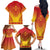 Personalized Cameroon African Dashiki Family Matching Off The Shoulder Long Sleeve Dress and Hawaiian Shirt - Wonder Print Shop