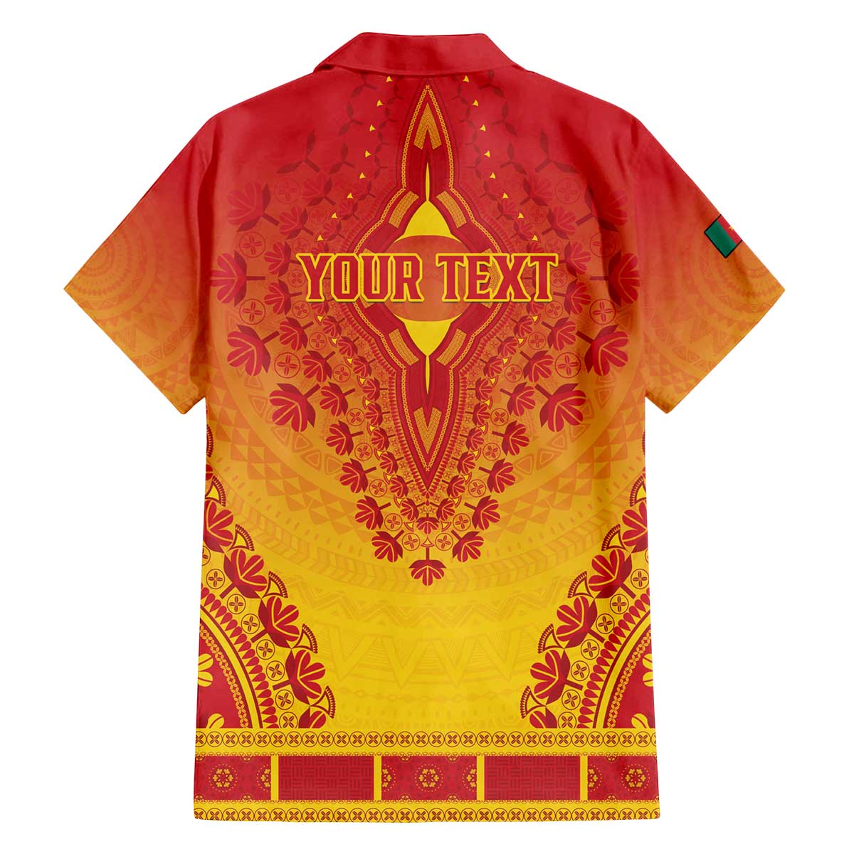 Personalized Cameroon African Dashiki Family Matching Off The Shoulder Long Sleeve Dress and Hawaiian Shirt - Wonder Print Shop