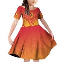 Personalized Cameroon African Dashiki Family Matching Off Shoulder Short Dress and Hawaiian Shirt - Wonder Print Shop