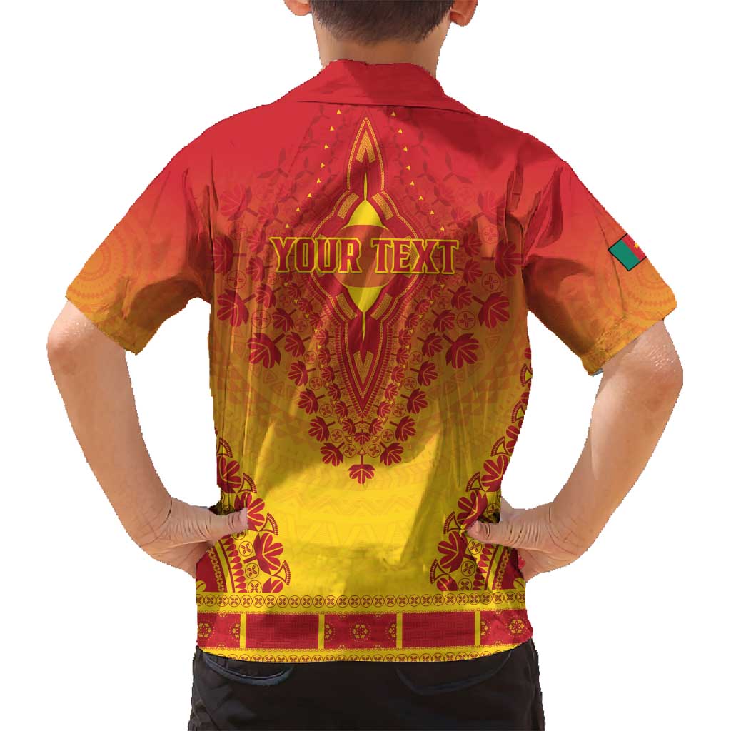 Personalized Cameroon African Dashiki Family Matching Tank Maxi Dress and Hawaiian Shirt - Wonder Print Shop
