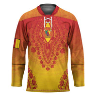 Personalized Cameroon African Dashiki Hockey Jersey - Wonder Print Shop