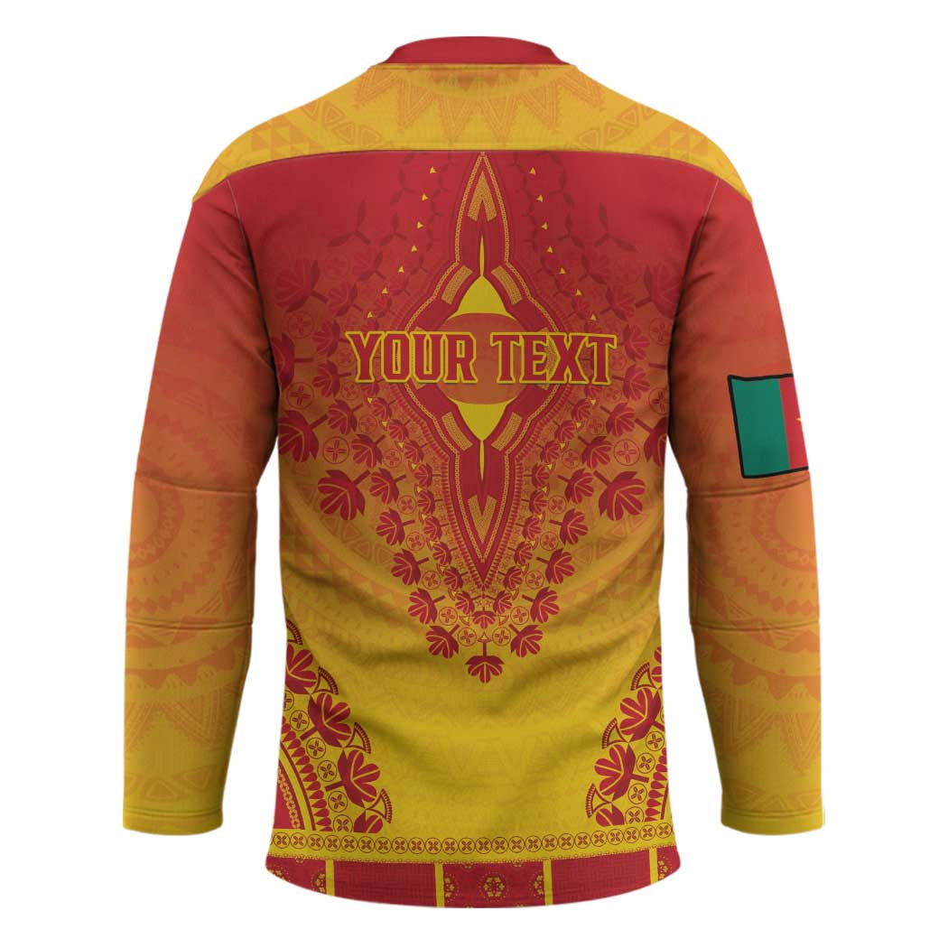 Personalized Cameroon African Dashiki Hockey Jersey - Wonder Print Shop