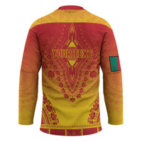 Personalized Cameroon African Dashiki Hockey Jersey - Wonder Print Shop