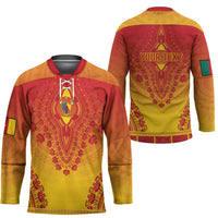 Personalized Cameroon African Dashiki Hockey Jersey - Wonder Print Shop