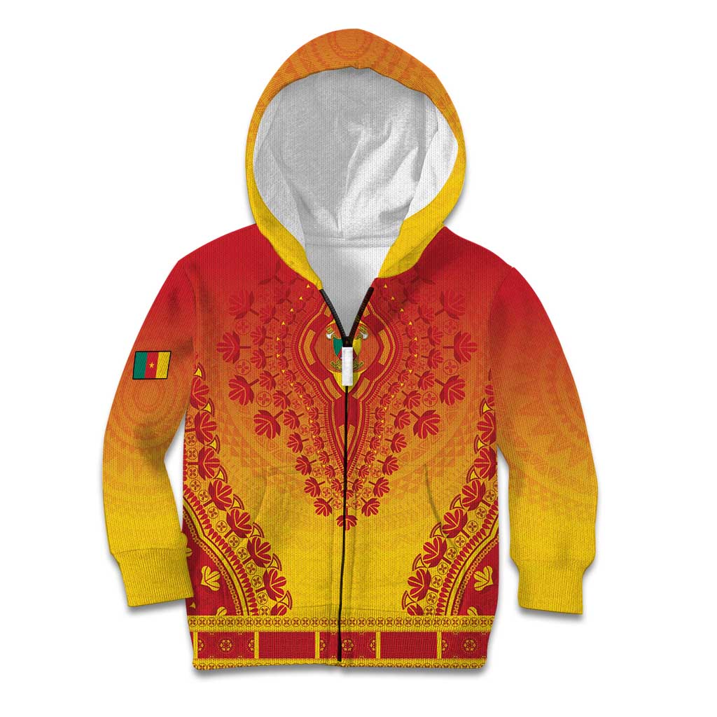 Personalized Cameroon African Dashiki Kid Hoodie - Wonder Print Shop