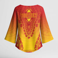 Personalized Cameroon African Dashiki Kimono Sleeve Blouse - Wonder Print Shop