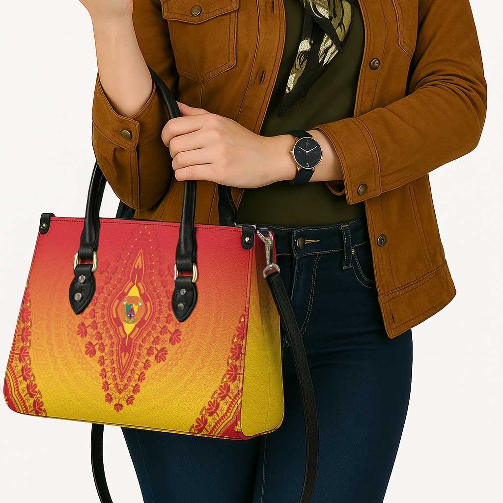 Cameroon African Dashiki Leather Bag - Wonder Print Shop