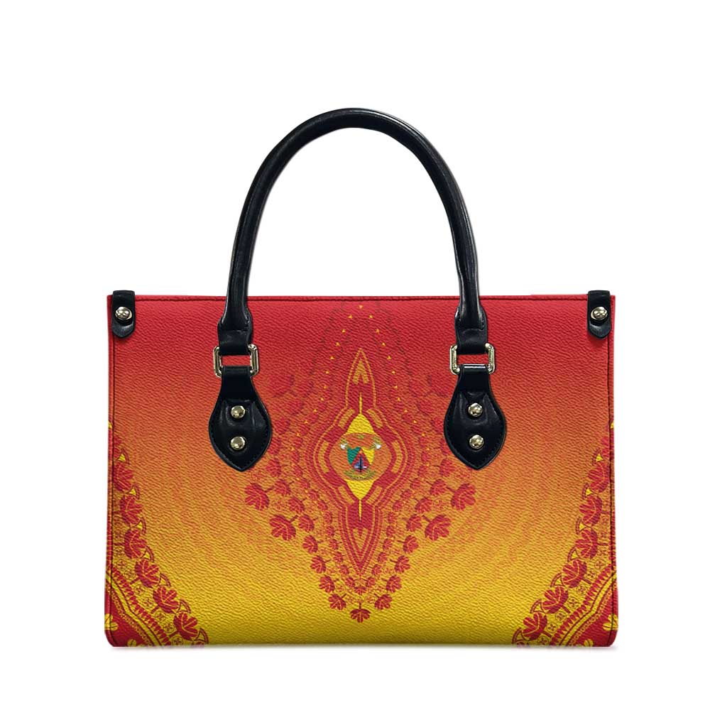 Cameroon African Dashiki Leather Bag - Wonder Print Shop