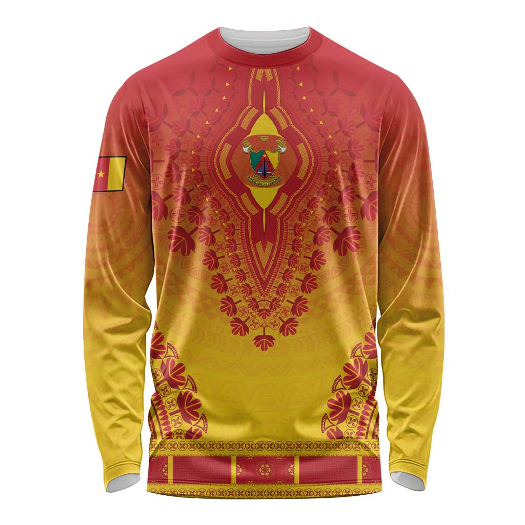 Personalized Cameroon African Dashiki Long Sleeve Shirt - Wonder Print Shop