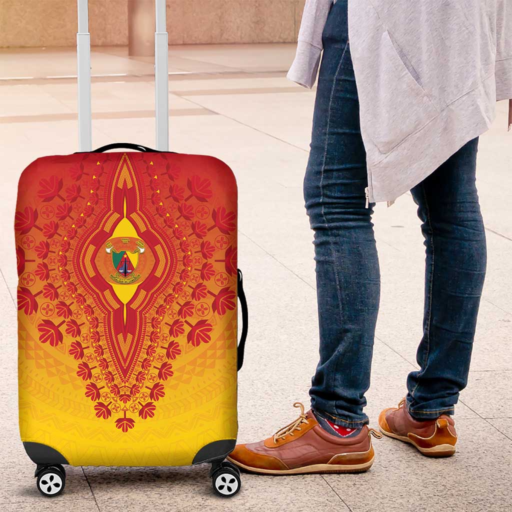 Cameroon African Dashiki Luggage Cover - Wonder Print Shop