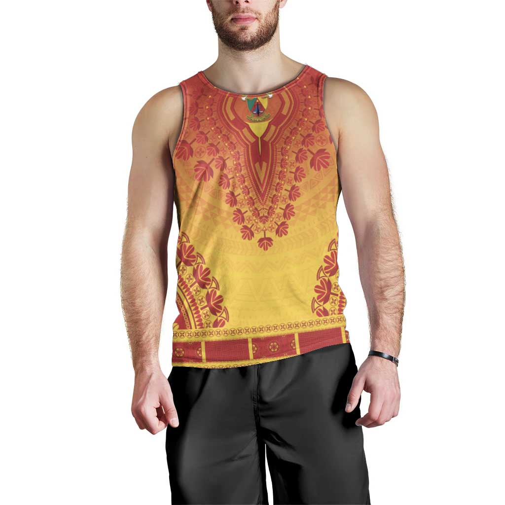 Personalized Cameroon African Dashiki Men Tank Top - Wonder Print Shop