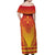 Personalized Cameroon African Dashiki Off Shoulder Maxi Dress - Wonder Print Shop