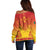 Personalized Cameroon African Dashiki Off Shoulder Sweater - Wonder Print Shop