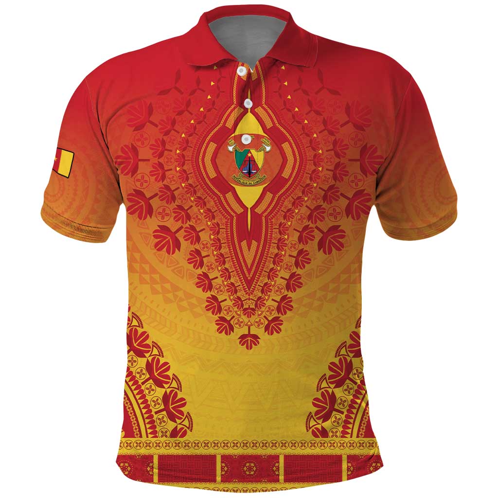 Personalized Cameroon African Dashiki Polo Shirt - Wonder Print Shop