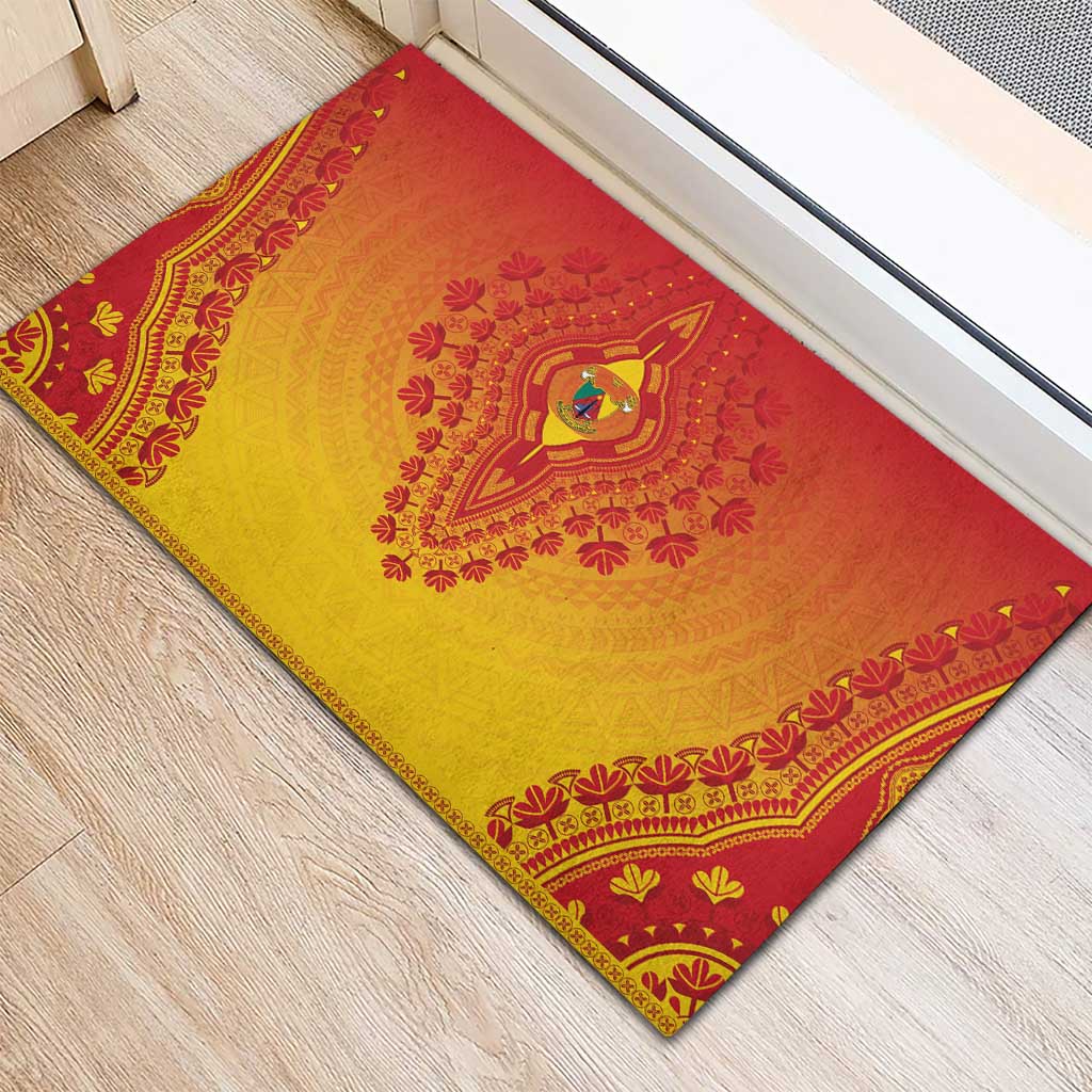 Cameroon African Dashiki Rubber Doormat - Wonder Print Shop