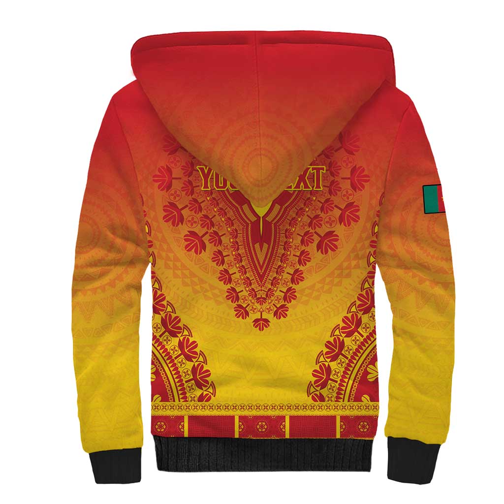 Personalized Cameroon African Dashiki Sherpa Hoodie - Wonder Print Shop