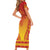 Personalized Cameroon African Dashiki Short Sleeve Bodycon Dress - Wonder Print Shop