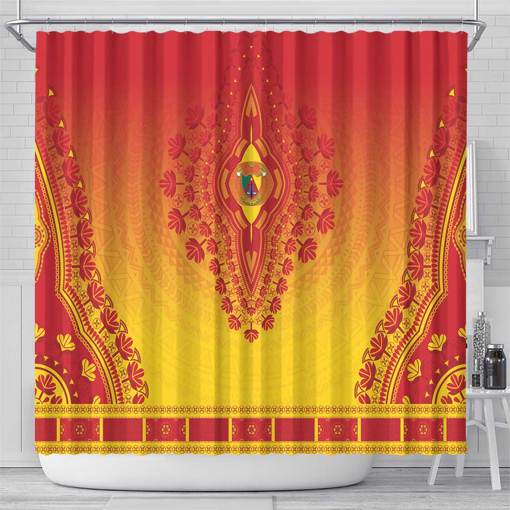 Cameroon African Dashiki Shower Curtain - Wonder Print Shop