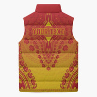 Personalized Cameroon African Dashiki Sleeveless Puffer Jacket - Wonder Print Shop