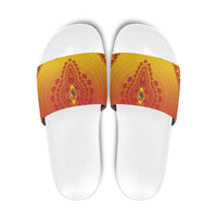 Cameroon African Dashiki Slide Sandals - Wonder Print Shop