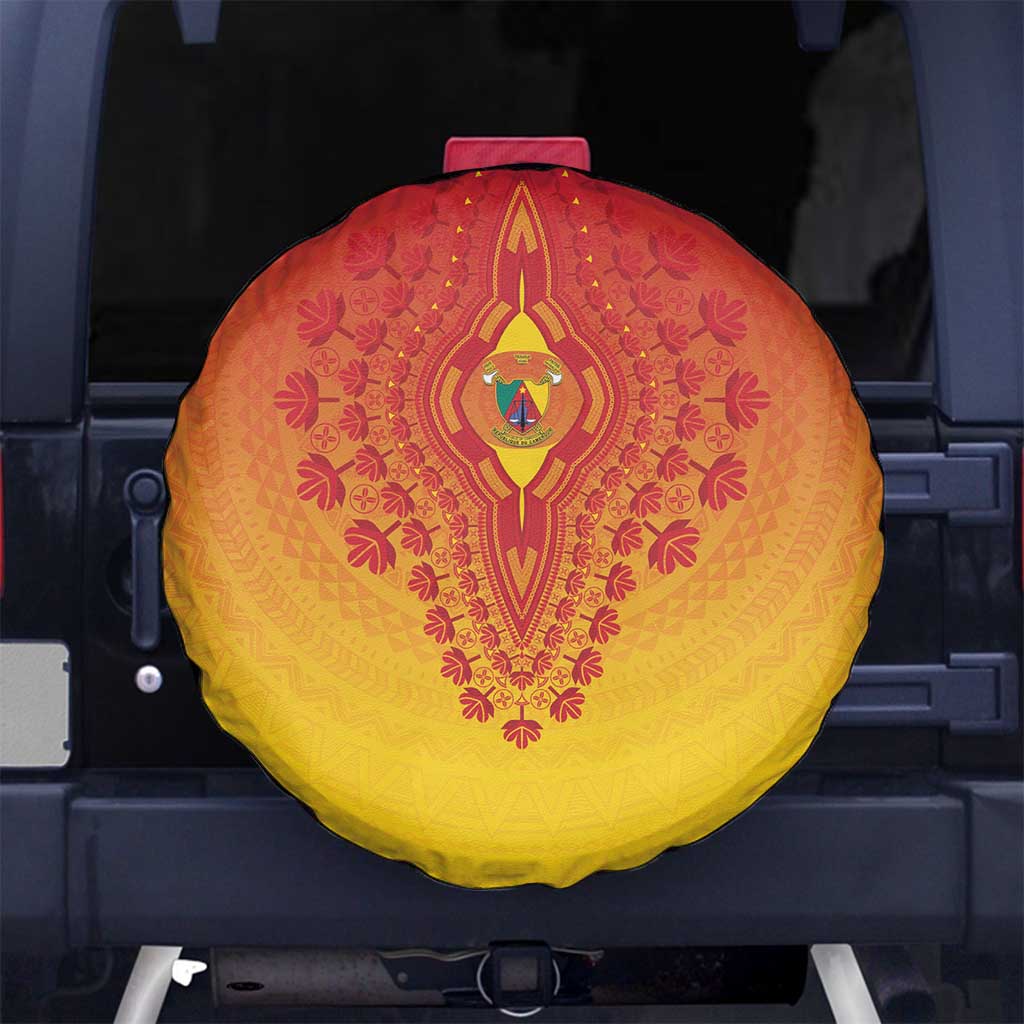Cameroon African Dashiki Spare Tire Cover - Wonder Print Shop